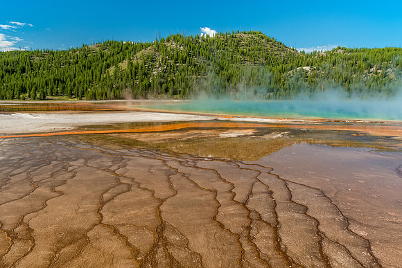 Bacteria mats at Grand Prismatic Spring