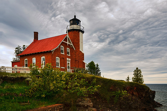 eagle harbor, light house, lighthouse, upper penisula, michigan, print