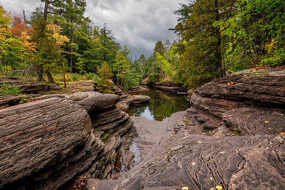 Rocky overflow area