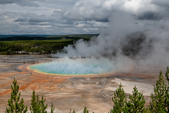 Grand Prismatic Spring wide view 2