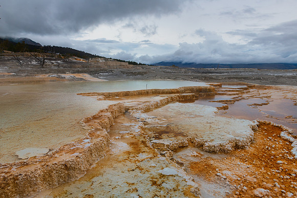 Terraces at Mammoth Hot Springs