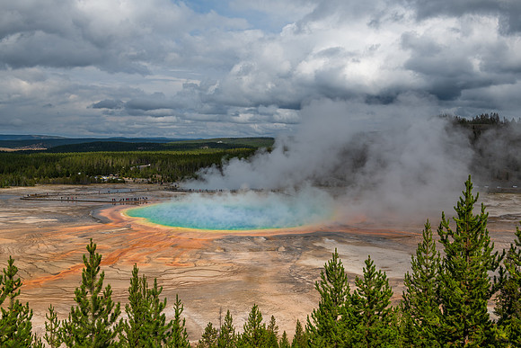 Grand Prismatic Spring wide view 3