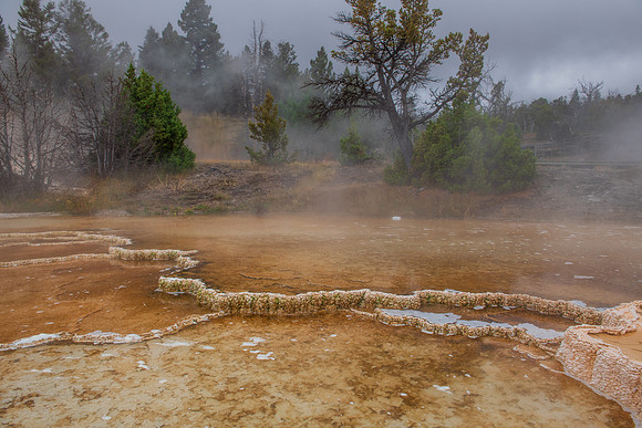 Mammoth Hot Springs landscape 3