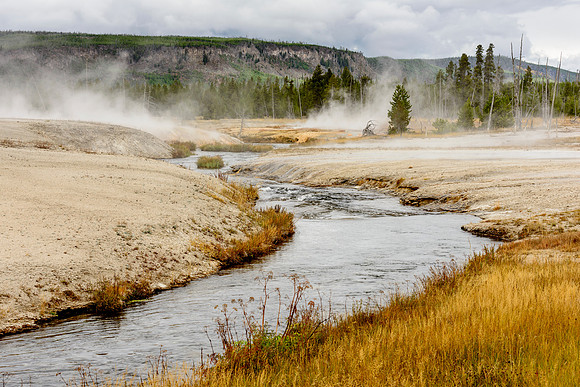 fire hole, river, yellowstone, national park, geyser, wyoming