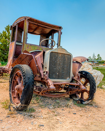 vintage, antique, truck, weathered, wreck